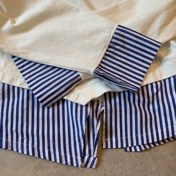 Miss Vivi Korean asymmetrical dress shirt- size S - Picture 5 of 6